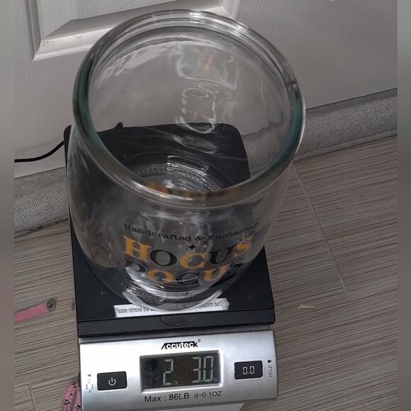 Hocus Pocus Broom Company Clear Glass Halloween Candy Jar Canister - Picture 10 of 12